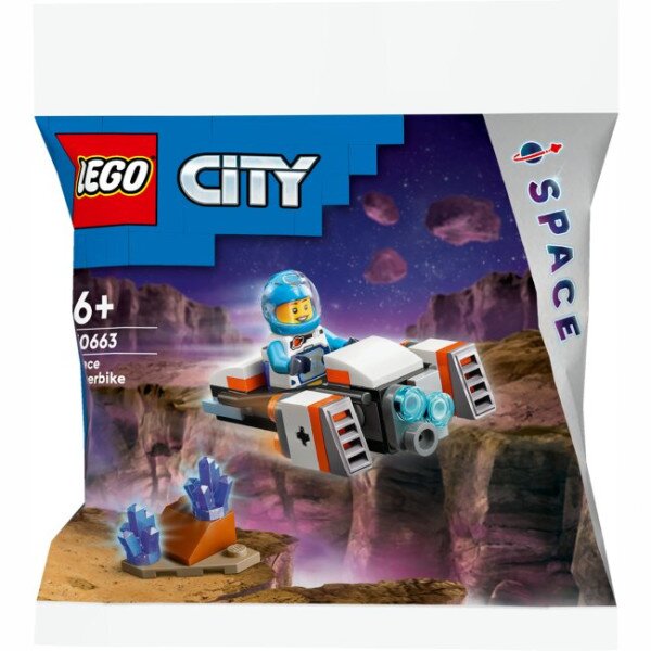 Конструктор LEGO Космический мотоцикл 30663 46 деталей Разноцветный