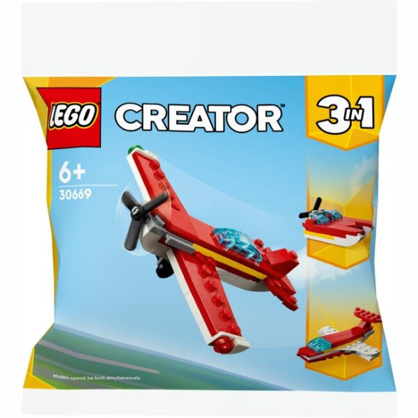 Конструктор LEGO Культовый красный самолет 30669 51 деталь Разноцветный