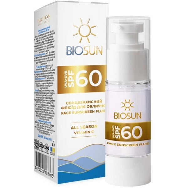 Флюид солнцезащитный для лица SPF 60 Bioton Cosmetics 30 мл 4820026163765