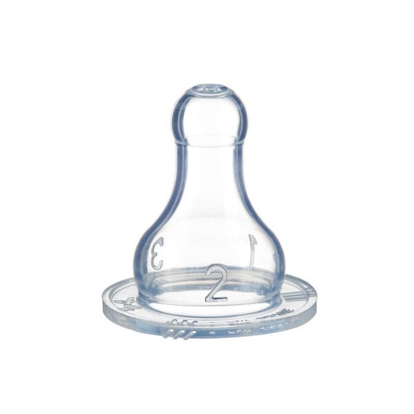 Силіконова соска для годування класична Bebe Confort 3102201500 2шт розмір S3 три швидкості (3220660267033)