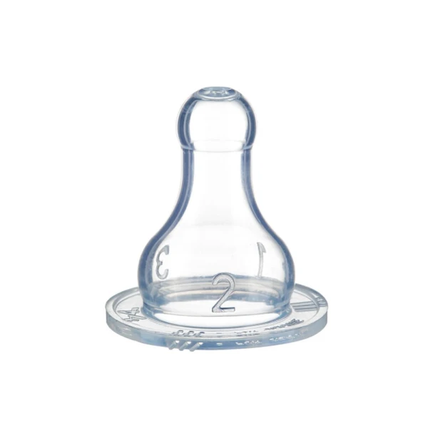 Силіконова соска для годування класична Bebe Confort 3102201500 2шт розмір S3 три швидкості (3220660267033)