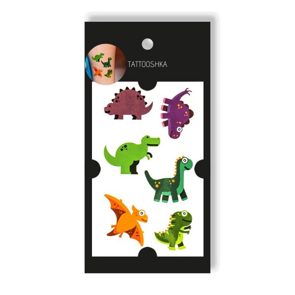 Тату Tattooshka &quot;Фіолетові динозаврики&quot; WS-067 (5805800010939)