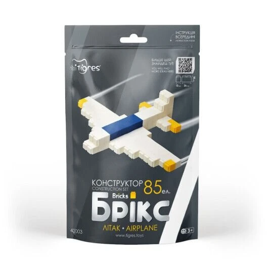 Конструктор Самолет &quot;Брикс&quot; Tigres 40003 85 эл. (4820251102034)