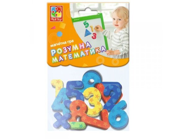 Игра магнитная &quot;Цифры и геометрические фигуры&quot; Vladi Toys VT5900-01 (4820195053836)