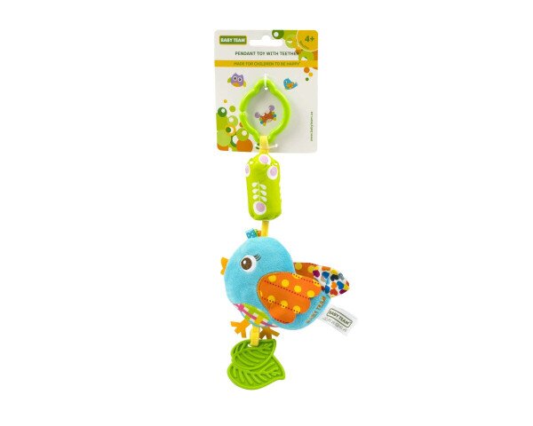 Игрушка-подвеска с прорезывателем Птичка BABY TEAM 8520 Голубой (2000989830894)