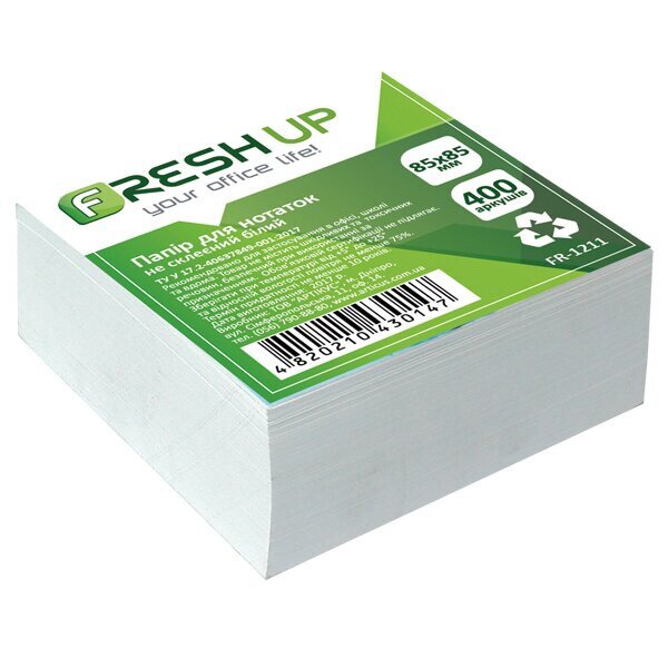 Папір для нотаток Fresh Up FR-1211 400 аркушів Білий