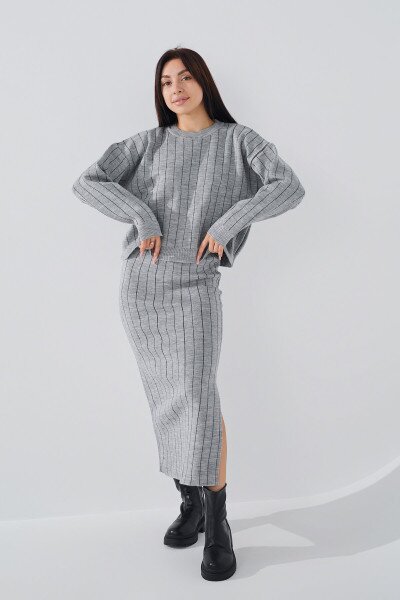 Костюм женский Femme 10104 One Size Серый (2000990184634D)