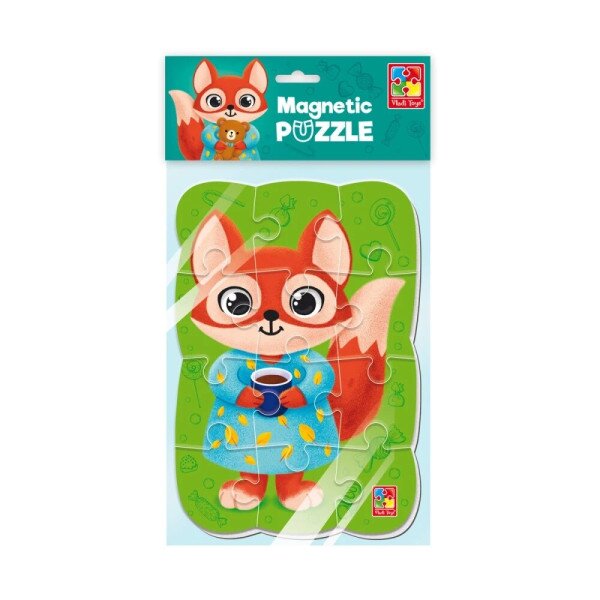 Пазли м&#039;які магнітні &quot;Лисиця&quot; Vladi Toys VT3205-92 (4820234763269)