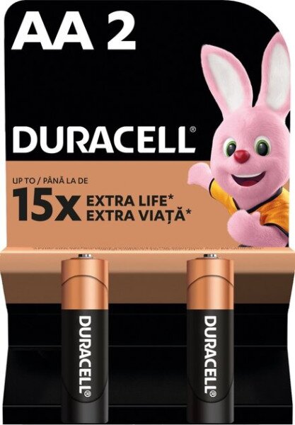 Батарейки Duracell 5015103 AA (LR6) 1.5V 2 шт (5000394076921)