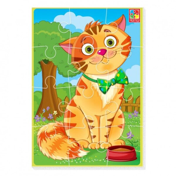 Мягкие пазлы А5 &quot;Кот&quot; Vladi Toys VT1103-91 (4820234764426)
