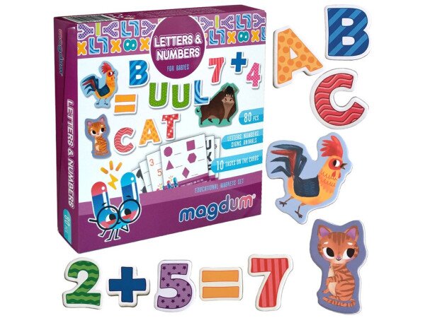Набір магнітів Magnetic set &quot;Letters &amp; Numbers&quot; Magdum ML4031-09 EN (4820215152518)
