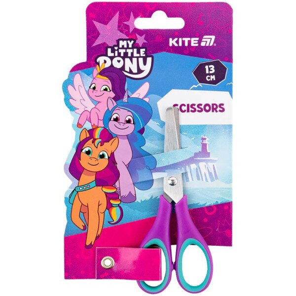 Ножницы детские с резиновыми вставками My Little Pony Kite LP25-123 Разноцветный