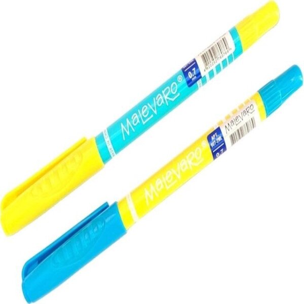 Ручка масляна UKRAINE Malevarо 907-2ML 12 шт Синій (4820252760769)(SC)