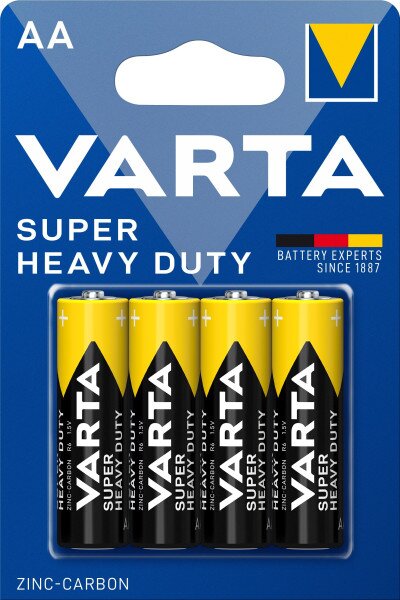 Батарейка VARTA SUPERLIFE AA BLI 4 ZINC-CARBON (4008496556267)