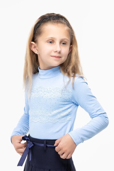 Блуза дівчинка Perix 4012 116 см Блакитний (2000989808930D)(SC)