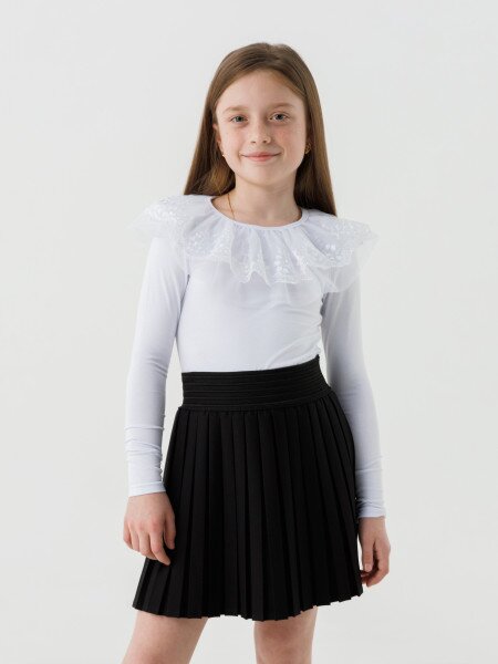 Блуза для дівчинки Perix 5013 140 см Білий (2000990479839D)(SC)
