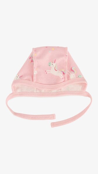 Чепчик на зав&#039;язках для малюків Baby Life 980 56 см Рожевий