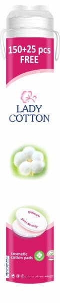 Диски ватні косметичнi Lady Cotton 41103630 150+25 шт. (4744246013047A)