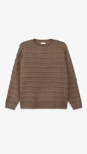 Джемпер однотонный женский On me 9128-1 One Size Капучино