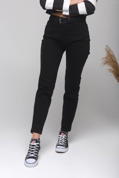 Джинси Mom Fit Karol D550 36 Чорний (2000989405382D)