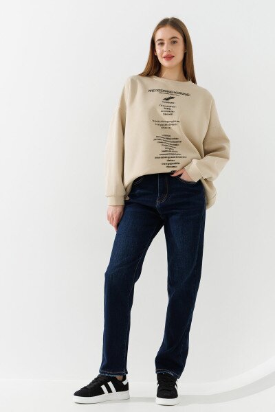 Джинси Mom Fit жіночі 7072 30 Синій