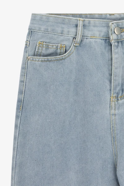 Купить Джинсы Mom Fit женские 801 L Голубой Артикул: 2000990501783 Фото №2