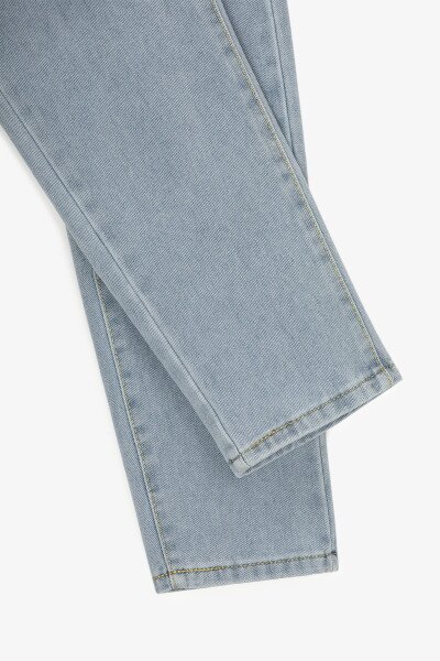Купить Джинсы Mom Fit женские 801 L Голубой Артикул: 2000990501783 Фото №4