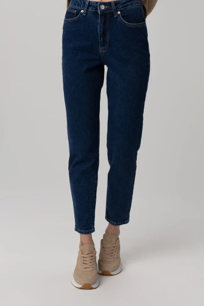 Джинси Mom Fit жіночі Zeo Basic 3864 36 Темно-синій (2000990098238D)