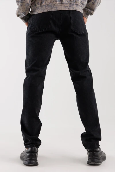 Купить Джинсы Regular Fit мужские Ren Tomogo DM-4 32 Черный Артикул: 2000990274281 Фото №4