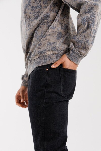 Купить Джинсы Regular Fit мужские Ren Tomogo DM-4 32 Черный Артикул: 2000990274281 Фото №2