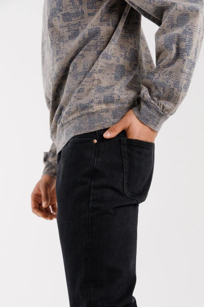 Купить Джинсы Regular Fit мужские Ren Tomogo DM-4 32 Черный Артикул: 2000990274281 Фото №2