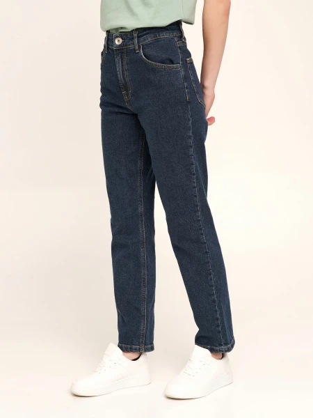 Купить Джинсы Regular fit женские LAWA WBC02367 34 Синий Артикул: 2000990481160 Фото №2