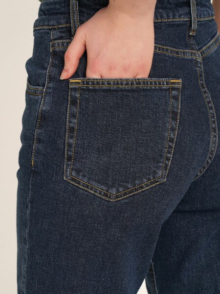 Купить Джинсы Regular fit женские LAWA WBC02367 34 Синий Артикул: 2000990481160 Фото №4