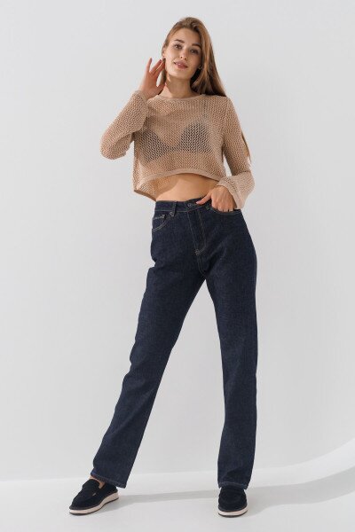 Купити Джинси Regular fit жіночі Zeo Basic 4416 34 Темно-синій (2000990723796D) Артикул: 2000990723796 Фото №2