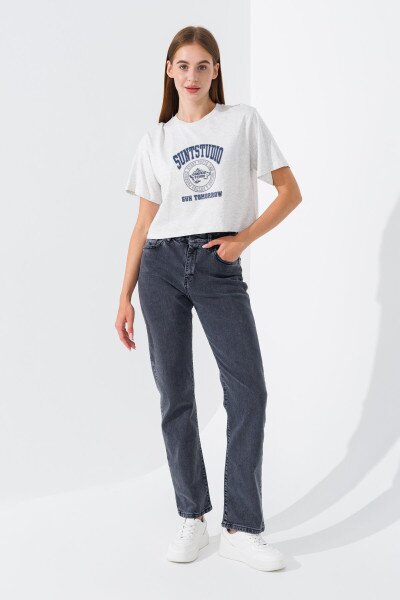Купити Джинси Regular fit жіночі Zeo Basic 4417 36 Сірий (2000990617491D) Артикул: 2000990617491 Фото №1