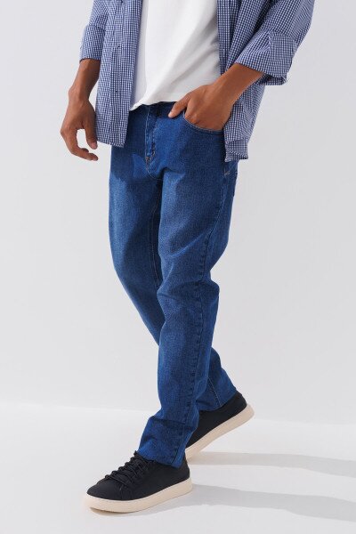 Купити Джинси Slim Fit чоловічі 2271 27 Синій (2000990729361D) Артикул: 2000990729361 Фото №3