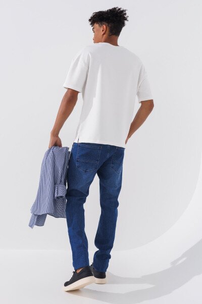 Купити Джинси Slim Fit чоловічі 2271 27 Синій (2000990729361D) Артикул: 2000990729361 Фото №4