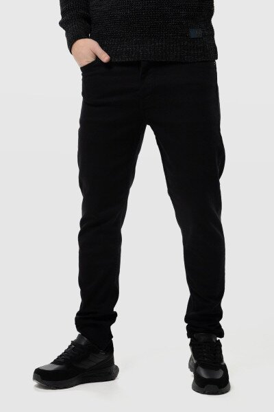 Джинси Slim Fit чоловічі Demos 6291 30 Чорний (2000990252364D)