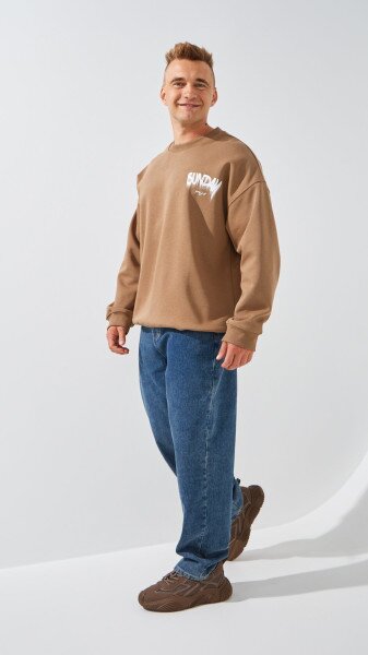 Купить Джинсы Baggy Fit мужские 5666 33 Синий Артикул: 2000999191077 Фото №3