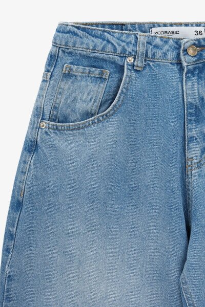 Купити Джинси Baggy жіночі Zeo Basic 4737 36 Блакитний Артикул: 2000990990310 Фото №2