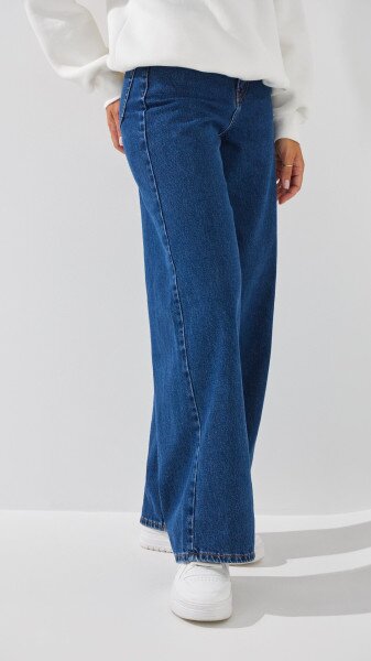 Купити Джинси Mom Fit жіночі On me 4960 36 Синій Артикул: 2000999263859 Фото №4