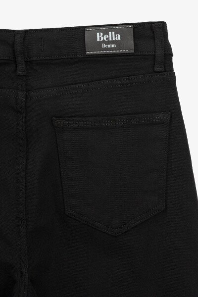 Купити Джинси Mom Fit жіночі Zeo Basic 3931 30 Чорний Артикул: 2000990955432 Фото №3