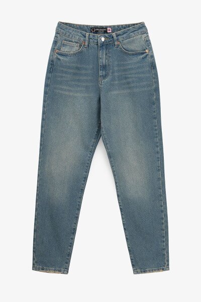 Купити Джинси Mom Fit жіночі Zeo Basic 4086 32 Синій Артикул: 2000990956316 Фото №1