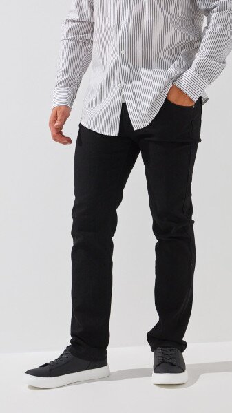 Купити Джинси Regular Fit чоловічі 5108-1 30 Чорний Артикул: 2000999243424 Фото №2