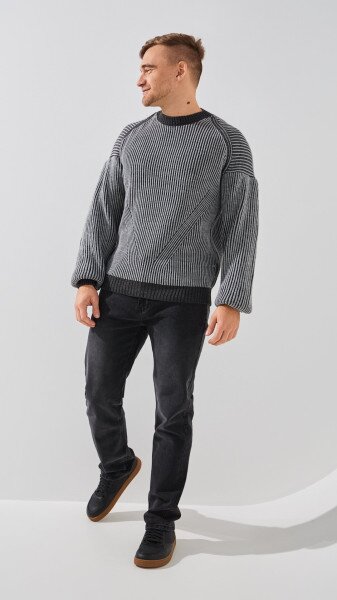 Купить Джинсы Regular Fit мужские HB400 28 Графитовый Артикул: 2000999193637 Фото №2