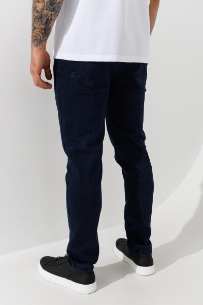 Купити Джинси Slim Fit чоловічі  889 29 Темно-синій Артикул: 2000991003415 Фото №4