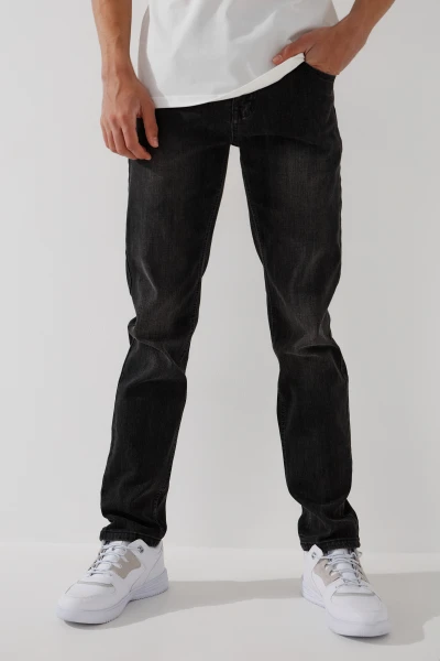 Джинси Slim Fit чоловічі W008-5 29 Темно-сірий