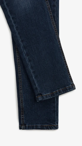 Купить Джинсы Slim Fit однотонные мужские RB0095DT 27 Темно-синий Артикул: 2000999259074 Фото №4