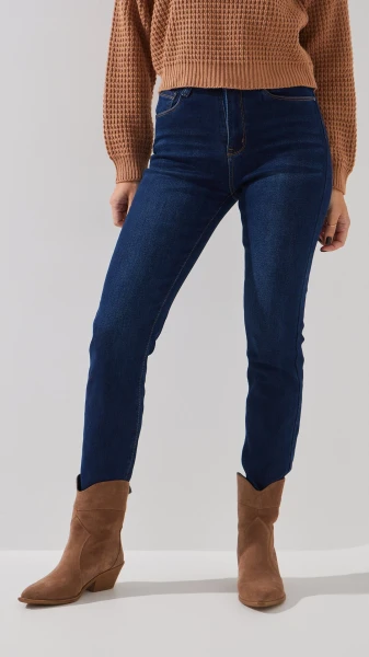 Купить Джинсы Slim Fit женские Vindasion 4017 25 Синий Артикул: 2000999306082 Фото №1