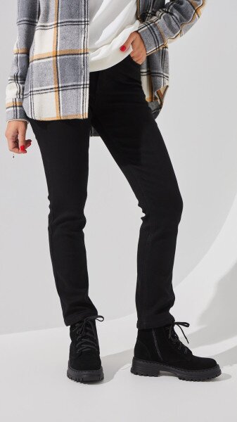 Купить Джинсы Slim Fit женские Vindasion 4030 25 Черный Артикул: 2000999306167 Фото №1